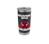 Combattente guerriero sopravvissuto supereroe della malattia di Hirschsprung Bicchiere termico in acciaio inox doppia parete