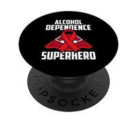 Combattente guerriero sopravvissuto supereroe dipendenza da alcol PopSockets PopGrip Adesivo