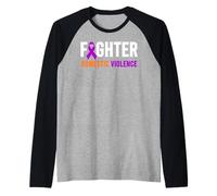 Combattente per la violenza Domestica - Consapevolezza della violenza Domestica Maglia con Maniche Raglan