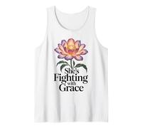 Combattere con Grazia Regalo per la consapevolezza del Cancro al Seno per Le Donne Canotta