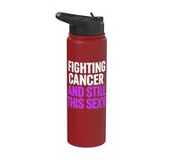 Combattere il cancro e ancora questo sexy divertente Stainless Steel Insulated Water Bottle