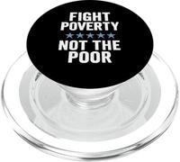 Combattere la povertà non i poveri giustizia sociale consapevolezza dell'uguaglianza PopSockets PopGrip per MagSafe
