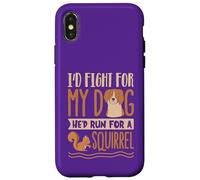 Combatterei per il mio cane che correva per uno scoiattolo Custodia per iPhone X/XS