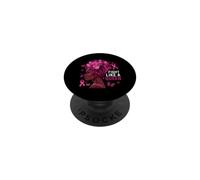Combatti come una regina Afro Consapevolezza del cancro al seno Donne nere PopSockets PopGrip Adesivo