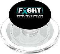 Combatti il cancro ovarico - Nastro color foglia di tè, consapevolezza del cancro ovarico PopSockets PopGrip per MagSafe