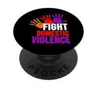 Combatti la violenza domestica - Consapevolezza della violenza domestica PopSockets PopGrip Adesivo