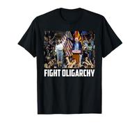 Combatti l'oligarchia Bernie Sanders e AOC Freedom US Anti Trump Maglietta