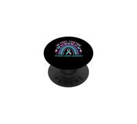Combattiamo insieme la consapevolezza del cancro alla tiroide Boho Rainbow PopSockets PopGrip Adesivo