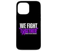 Combattiamo insieme Purple Ribbon Sensibilizzazione sulla violenza domestica Custodia per iPhone 13 Pro Max