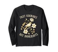 Combattiamo L'ignoranza, Non Gli Immigrati Maglia a Manica