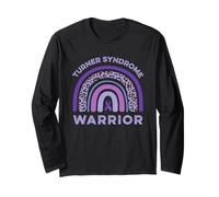 Combattimento di Supporto per la sindrome di Turner Warrior Rainbow Purple Rainbow Maglia a Manica