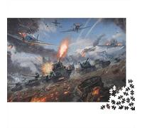 Combattimento scena guerra Puzzle 1000 Pezzi Scena di guerra con esplosioni Idea Regalo Puzzle Decompressivo Educativo Intrattenimento Creativo