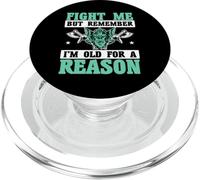 Combattimi ma ricorda che sono vecchio per una ragione vichinghi PopSockets PopGrip per MagSafe