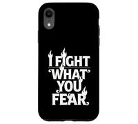 Combatto ciò che temi Brave Service Progettazione grafica Custodia per iPhone XR