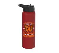 Combatto per la mia salute - Consapevolezza della leucemia Stainless Steel Insulated Water Bottle
