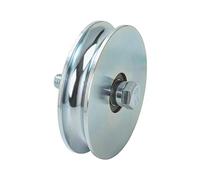 Ruota gola tonda per cancello con 2 cuscinetti a sfera art.405 - ø mm.140x32 - p