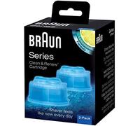 Braun Clean&Charge Cartucce Di Ricarica Per Rasoio Da Barba Elettrico, 2 Confezioni