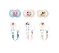 Combi Pack Succhietto Original 16+ Mesi + Clip It! Colori assortiti - MAM