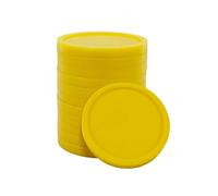CombiCraft Carrello Spesa in plastica Vuoto Misura Moneta € 1 Giallo - 100 Pezzi