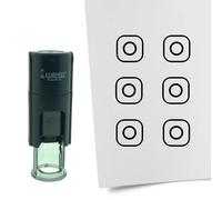 CombiCraft Stamp Instagram segno rotondo 10 mm - inchiostro nero