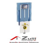 cassetta incasso geberit sigma 8 con modulo d'installazione combifix per vaso sospeso 109 cm