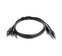 StarTech.com Cavo KVM DisplayPort di 91 cm, USB 2.0, Audio 3,5 mm, Cavo Combinato Universale Compatibile per Switch KVM, Conforme TAA - Nouvo