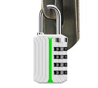 Combinaation Lock | 6.9x3cm Portable Keyless Luggage Padlock -Effortless Night Access Travel-Friendly Gym Zipper Lock | For Office Warehouse Garage Gate Patio Porch Moving Backpacking