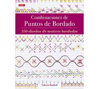 Combinaciones de puntos de bordado: 350 diseños de motivos bordados