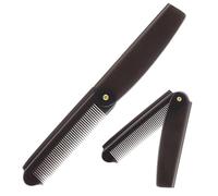 Combinaggio tascabile pieghevole, ampie applicazioni, 19,1 cm, pettine tascabile pieghevole in grafite nera, bei di capelli per capelli, facile da trasportare, per viaggiare, casa, salone, posto di la