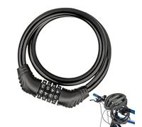Combination Bike Lock, Heavy Duty Cable Lock,25.59 Inches, Anti Theft Bicycle Security, Resettable 4 Digit Code, Weather Resistant Chain, for Road City Mountain Commute Gear