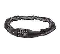 Lucchetto a catena combinazione 850mm nero riflettente 5 dischi