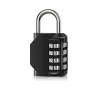 Combination Lock Waterproof 4 Digit Padlocks with Combination Code, Zinc Alloy Combination Lock for Door, Tool Boxes, Schools, Gym, Garden, Fences, R
