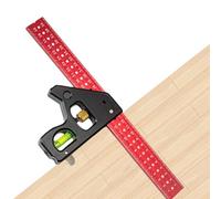 Combination Square - Combo Square, Squaare Rule | Metal-Body Squuare Level Tool | Construction Tooll | Professional Heavy Duty Squaare Tool, Welding Tools, Woodworking Tools
