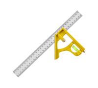 Combination Square, Straight Edge Ruler, Machinist Marking Toolol, Multifunctional Measuring Guide for Woodworking, Carpentry, Home Improvement, Door Frame, Window Setup, Construction Use