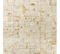 Combinato Pietra Mosaico Beige Oro Parete Cucina Bagno 10 Opaco 42-x3d63_F