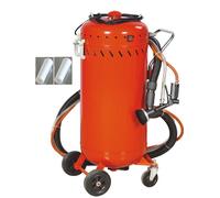 Combinato Sabbiatrice Aspiratore Mobile 106L Interno Esterno + 4 Ugelli