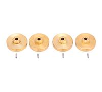 Combinatore di contrappeso per ruota in ottone Oro Aumento dell'equilibrio Centro di gravità inferiore Ricambi RC auto per Axial SCX24 90081