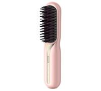 Combinatura a corda di raddrizzamento del pettine antis-cazzo Comb 3 Impostazioni Temp 3 Temp Pusca di raddrizzamento portatile for tutti i tipi di capelli (rosa)