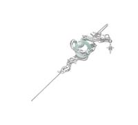 Combinazione asiatica Drago Design Gioielli Orecchio Cava Intagliato Lega Leggero Ear Cuffs per Day Night Outfit Enhancement Modern Chinese Hollow Out Orecchini