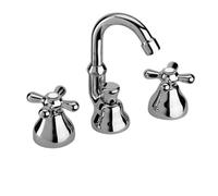 Batteria 3 fori BIDET con bocca orientabile codice 17cr314 serie LIBERTY - PAINI S.p.A. Rubinetterie - Finitura Cromo