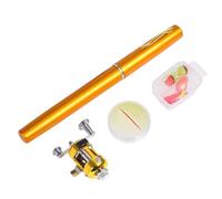 Combinazione canna da pesca e mulinello con penna, canna da pesca con penna