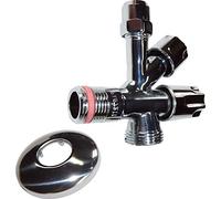 Combinazione della valvola ad angolo per connessione maschio