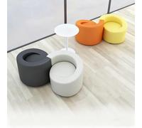 Combinazione di divani modulari per negoziazione aziendale, divani e sgabelli appositamente progettati per negozio, lobby della banca, museo d'arte (2 pezzi)