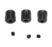Combinazione di pignoni in acciaio cromato 48DP per motore RC, ingranaggi per motore con albero da 3,175 mm per auto RC 1/10, include set di ingranaggi da 13T a 23T con viti di (13T14T15T)
