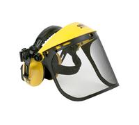 Combinazione Di Protezione Frontale, Paraorecchie E Visiera in Rete D'Acciaio