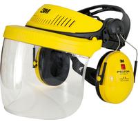 Combinazione di protezione per il viso e l'udito G5V5F1H51 SNR: 26 dB, giallo, 3M PELTOR