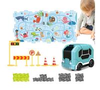 Combinazione di Puzzle e Pista Giocattolo Auto con Tracciato Puzzle | Di Rompicapo E Puzzle A Incastro Per Bambini Di Età 3+ Per Ragazzi E Ragazze Con Di Immaginazione
