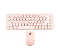 Combinazione di Tastiera e Mouse per Macchina da Scrivere, Trasmissione Stabile a 2,4 GHz Cordless DPI Regolabile Tastiera per Macchina da Scrivere retrò Copritasti Rimovibili