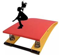 Combinazione di Volteggio per Trampolino di Ginnastica per Bambini, Tavola Elastica per Allenamento per Volteggio, Trampolino per Principianti per Bambini (4-50 * 80cm)
