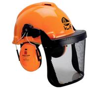 Casco Forestale Protezione Faccia Udito Combinazione Peltor 3M G3000 1124 3